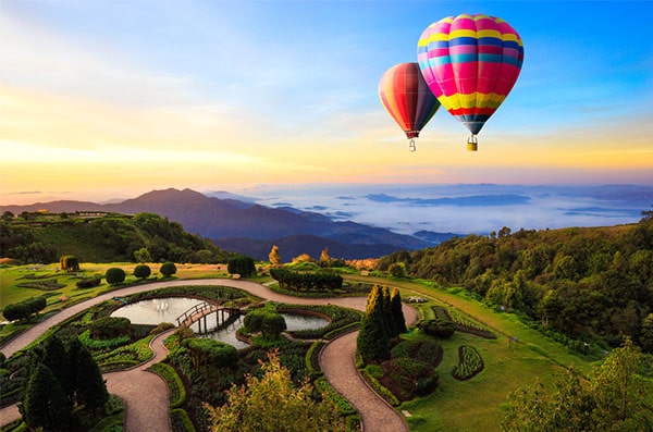 Doi Inthanon Mountain and Hot Air Baloon